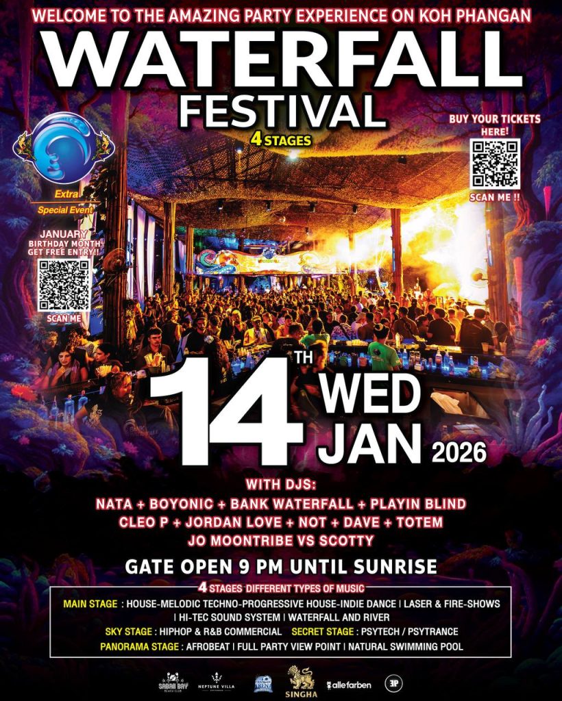 WATERFALL FESTIVAL – 14 JANUARY 2026