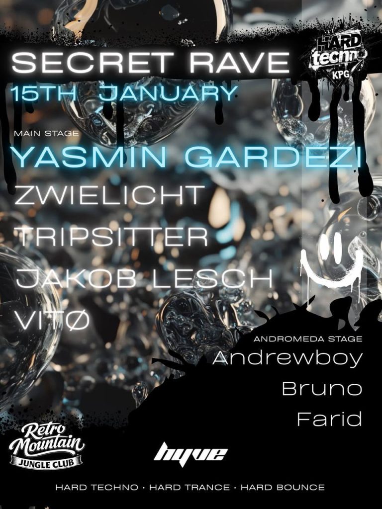 SECRET RAVE | RETRO MOUNTAIN JUNGLE CLUB | 15TH JANUARY