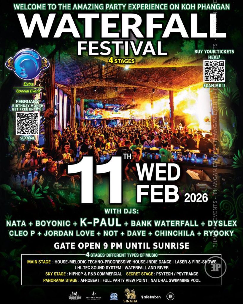 WATERFALL FESTIVAL 11 Feb