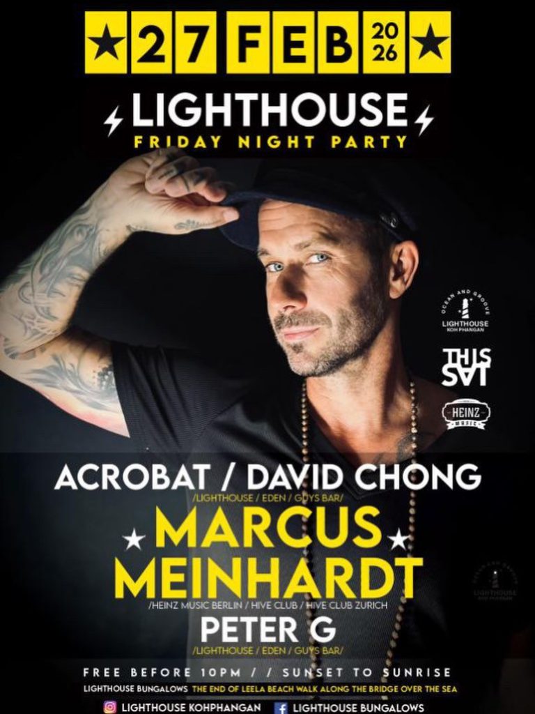 MARCUS MEINHARDT AT LIGHTHOUSE FRIDAY NIGHT PARTY – 27 FEB 2026