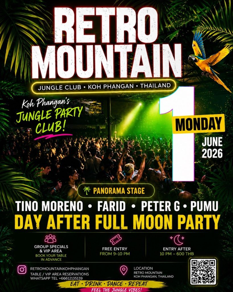 The Day After Full Moon Party at Retro Mountain