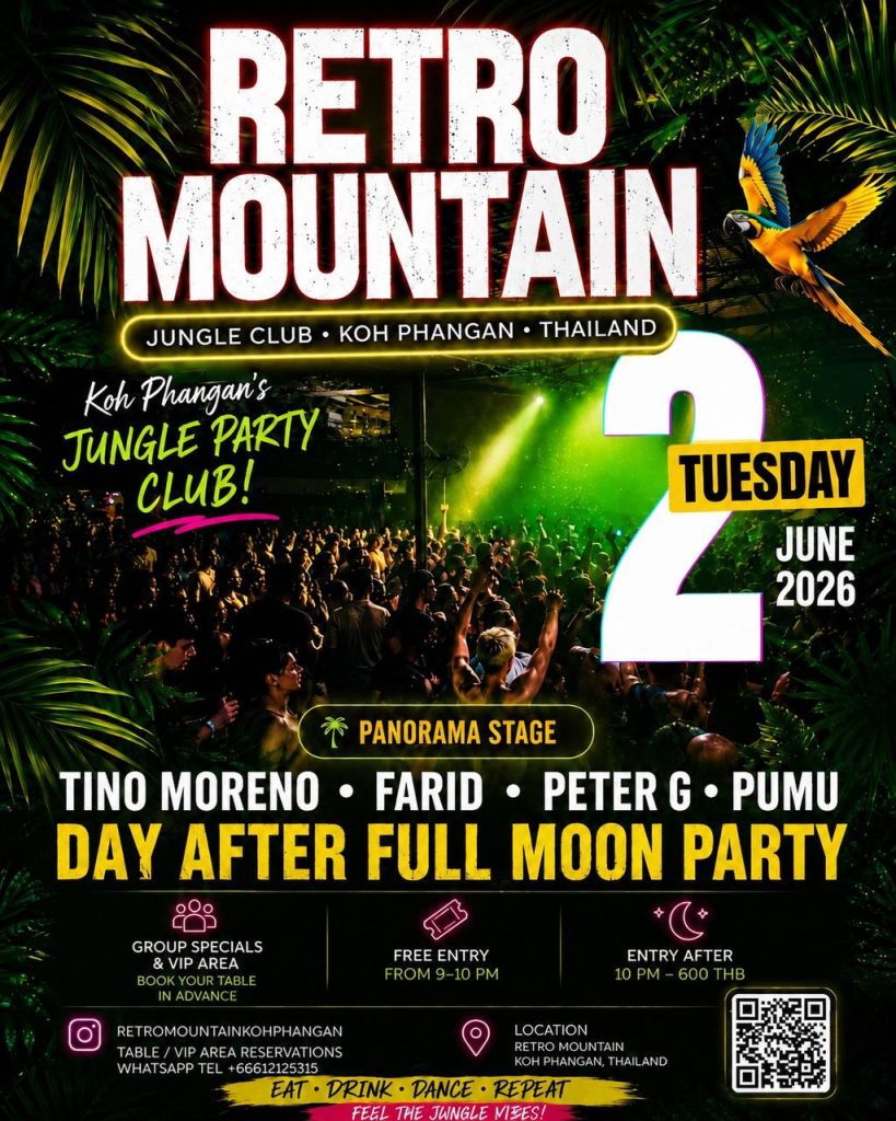 The Day After Full Moon Party at Retro Mountain