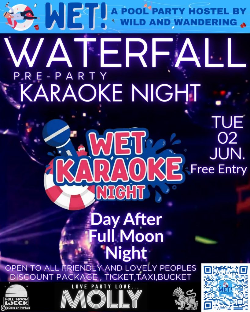 KARAOKE POOL PARTY at WET Hostel
