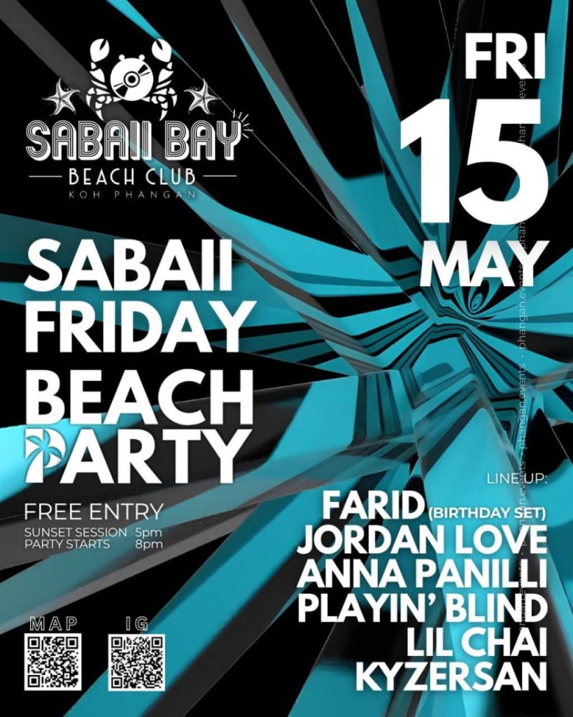 Sabaii Friday Beach Party at Sabaii Bay Beach Club