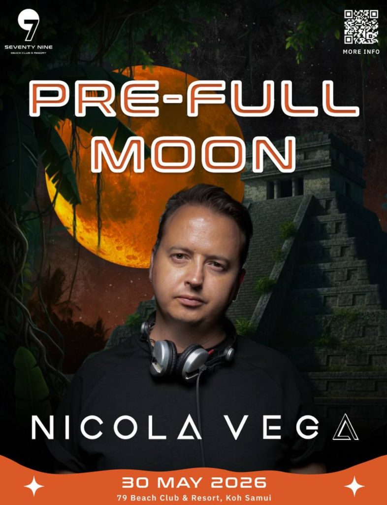 Pre-Full Moon with Nicola Vega at 79 Beach Club & Resort