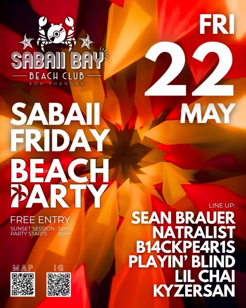 SABAII FRIDAY BEACH PARTY