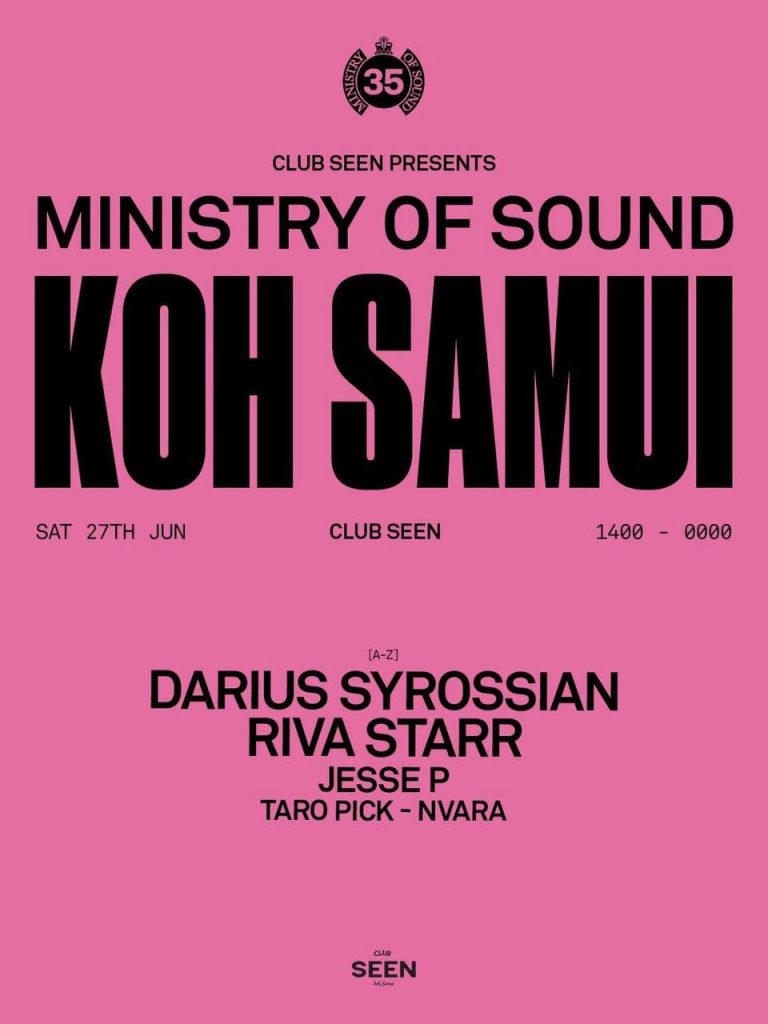 Ministry of Sound Koh Samui at Club Seen
