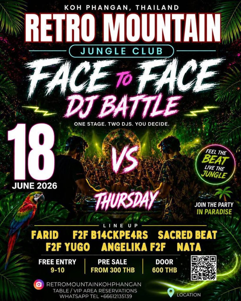 Face to Face DJ Battle at Retro Mountain Jungle Club