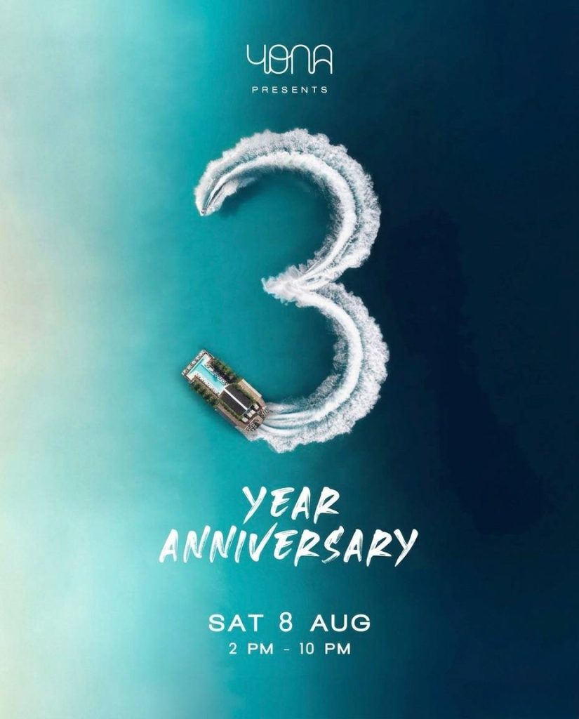 3 YEAR ANNIVERSARY at YONA