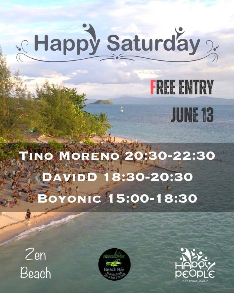 HAPPY SATURDAY at Zen Beach