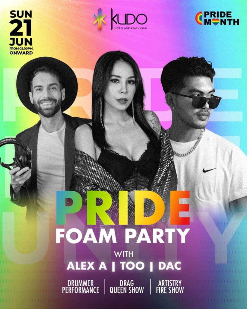 PRIDE FOAM PARTY at Kudo Beach Club