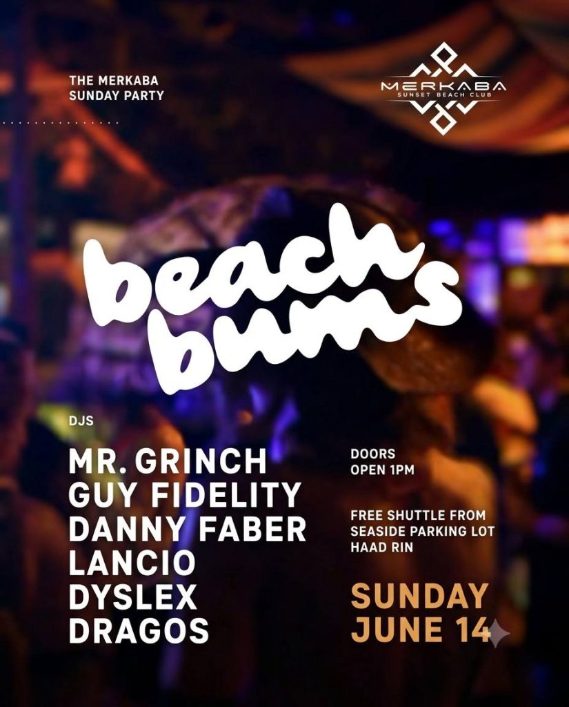 BEACH BUMS at Merkaba Sunset Beach Club