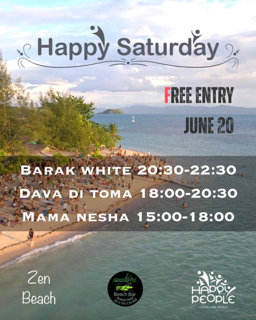 Happy Saturday at Grasshopper Beach Bar