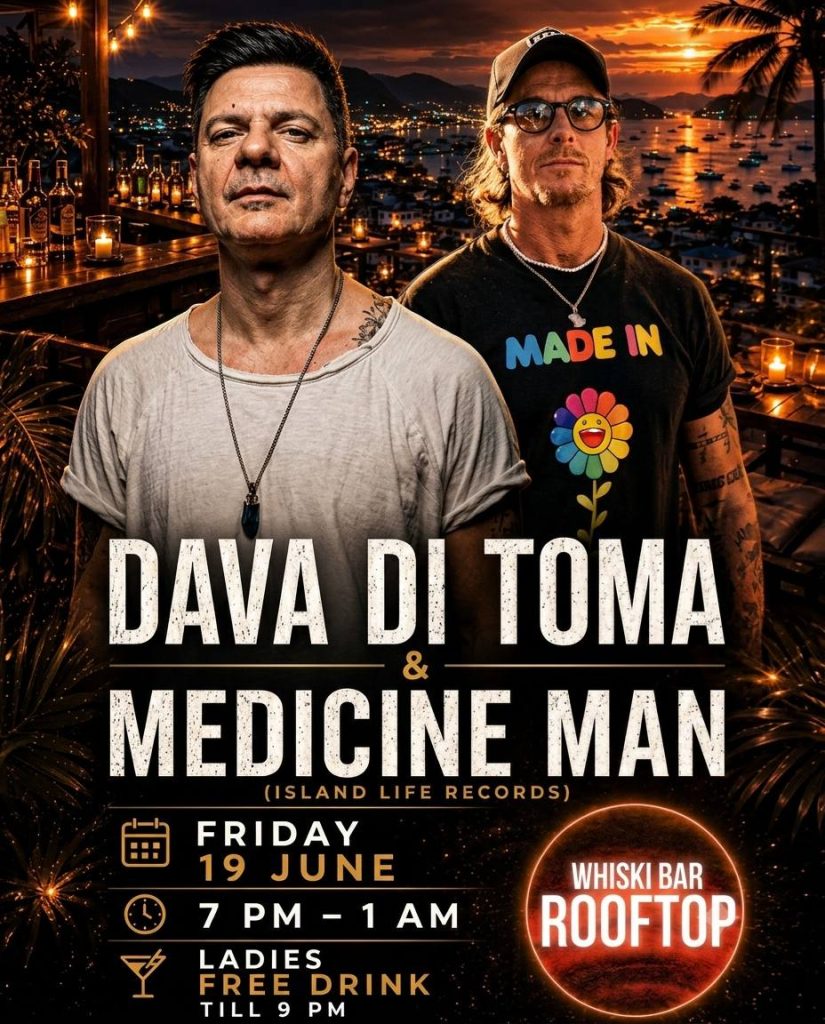 DAVA DI TOMA & MEDICINE MAN at WHISKI BAR ROOFTOP
