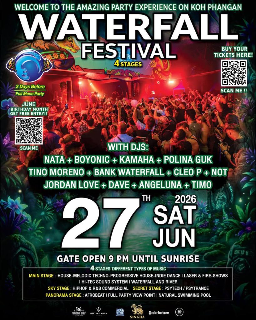 Waterfall Festival on Koh Phangan