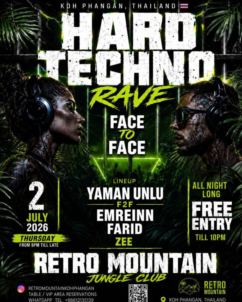 HARD TECHNO RAVE at Retro Mountain Jungle Club