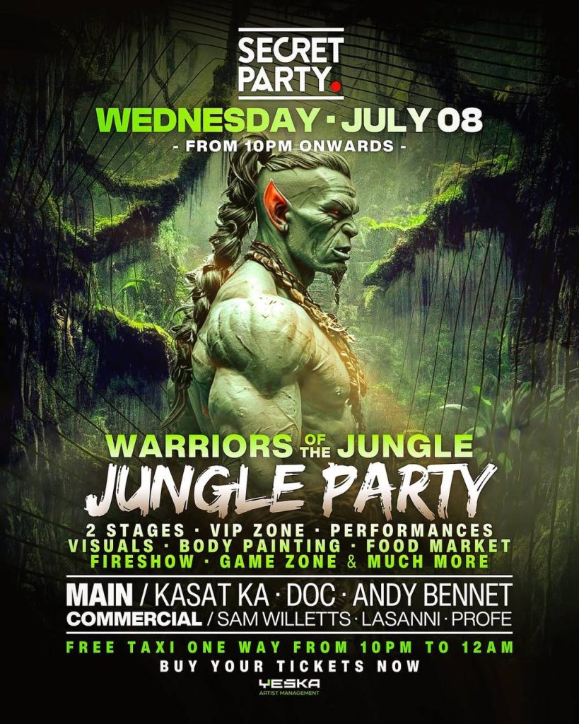SECRET PARTY at Jungle Party Ground
