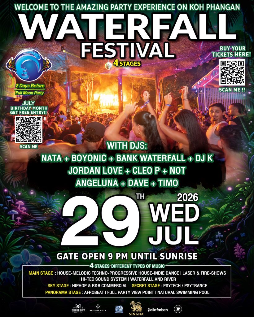 Waterfall Festival at Koh Phangan
