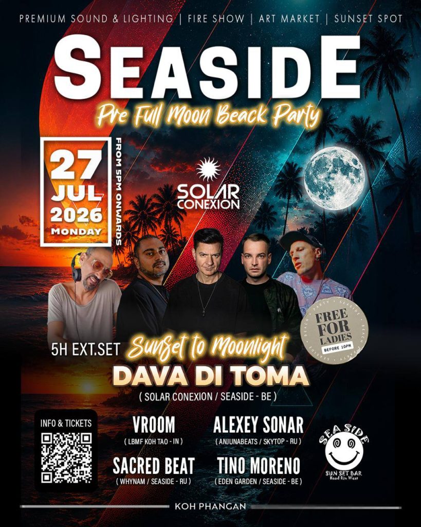 Seaside Pre Full Moon Beach Party