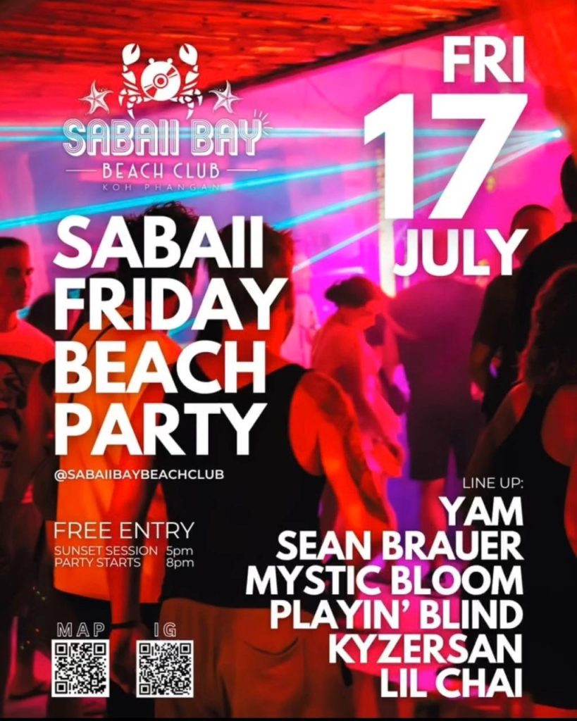 Sabaii Friday Beach Party