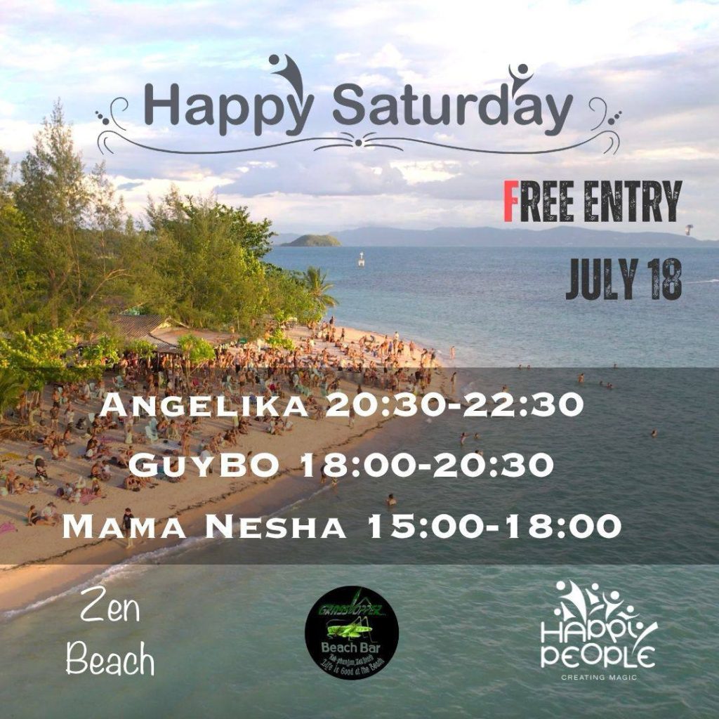 Happy Saturday at Zen Beach