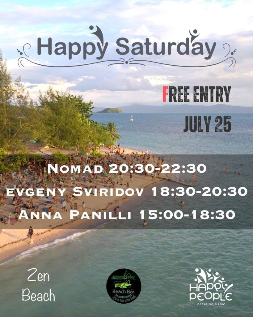 Happy Saturday at Grasshopper Beach Bar