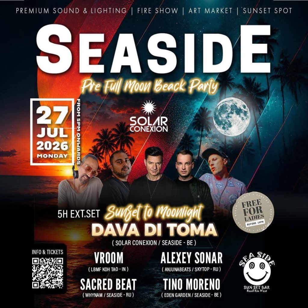 Seaside Pre Full Moon Beach Party