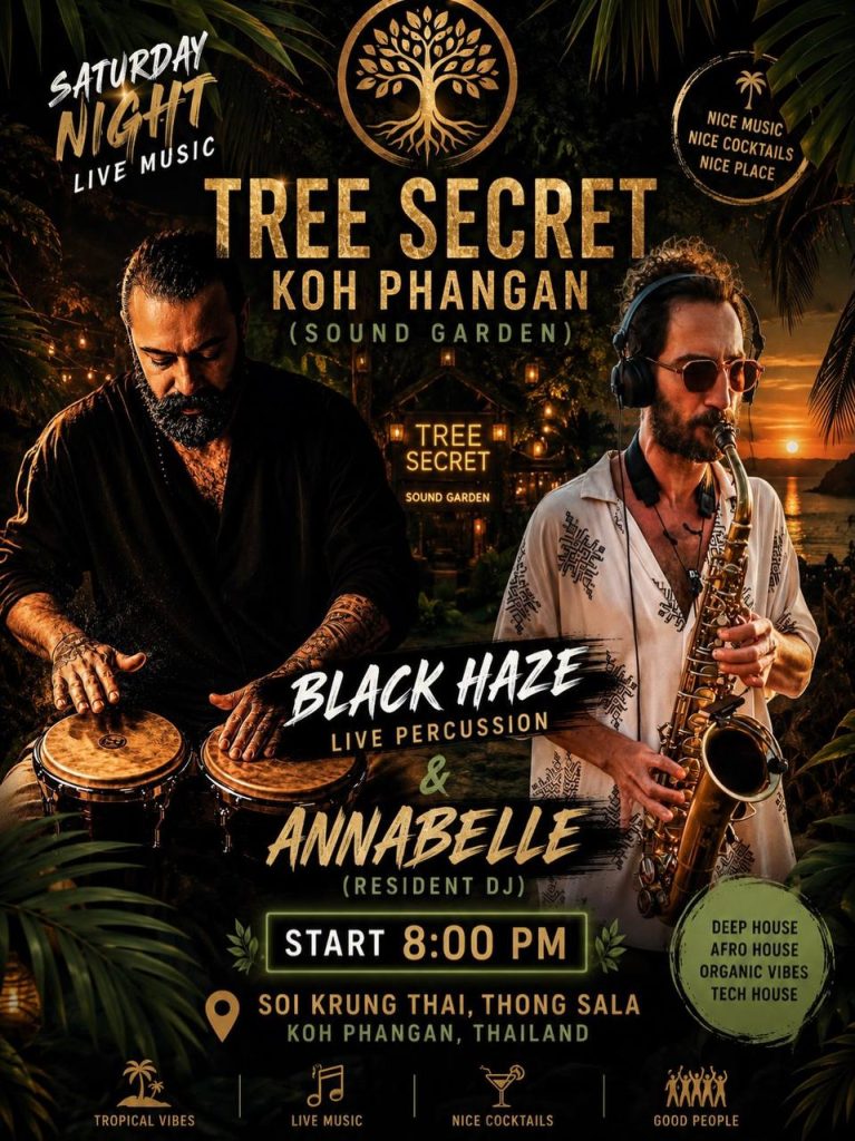 TREE SECRET SATURDAY NIGHT LIVE MUSIC at Sound Garden