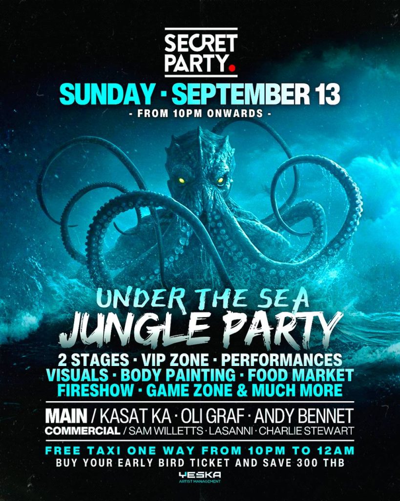UNDER THE SEA Secret party Koh Tao