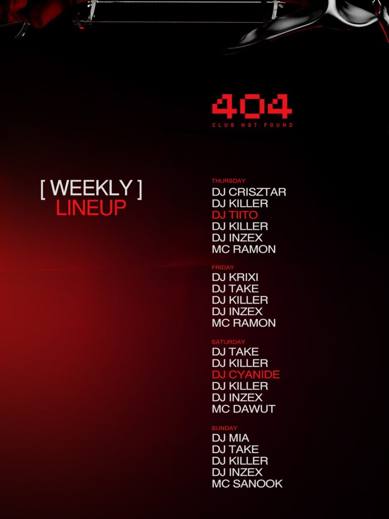 DJ MIA, DJ TAKE, DJ KILLER, DJ INZEX, MC SANOOK