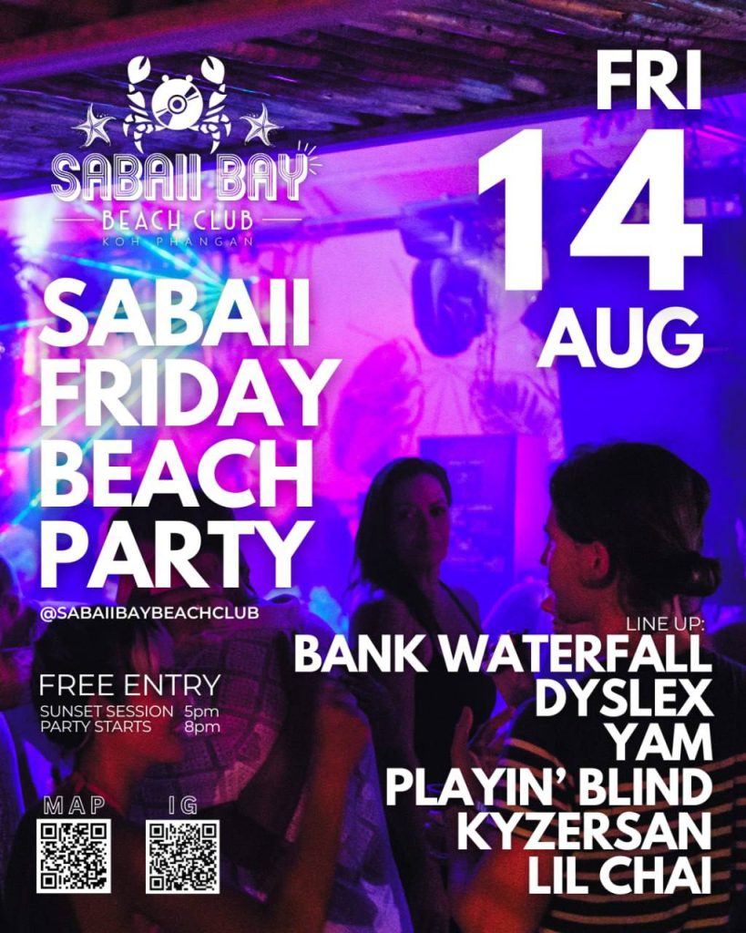 Sabaii Friday Beach Party at Sabaii Bay Beach Club