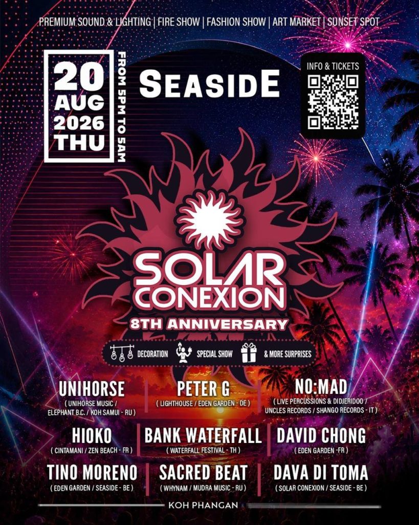 Solar Conexion 8 Years Anniversary at Seaside Sunset Bar