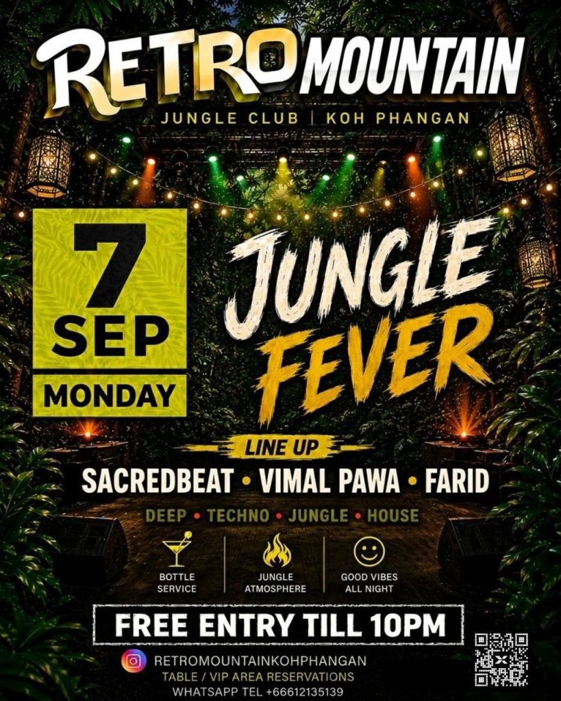 JUNGLE FEVER at RETRO MOUNTAIN JUNGLE CLUB