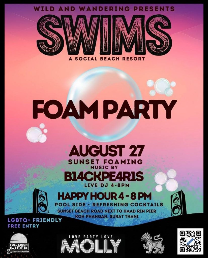 Foam Party at SWIMS – A Social Beach Resort