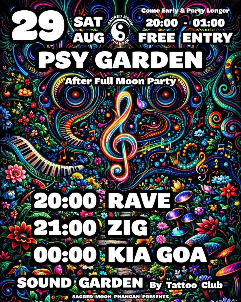 PSY GARDEN – After Full Moon Party