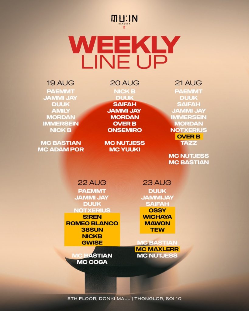 DUUK, JAMMIJAY, SAIFAH, OSSY, WICHAYA, MAWON, TEW, MC BASTIAN, MC MAXLERR, MC NUTJESS