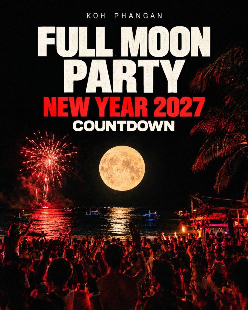 Full Moon Party New Year 2027 Countdown