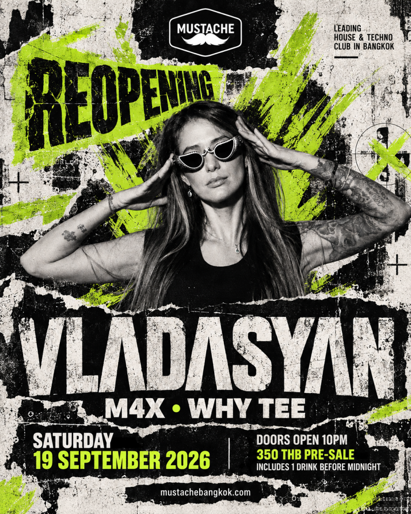VLADASYAN   M4X   WHY TEE at Mustache Bangkok