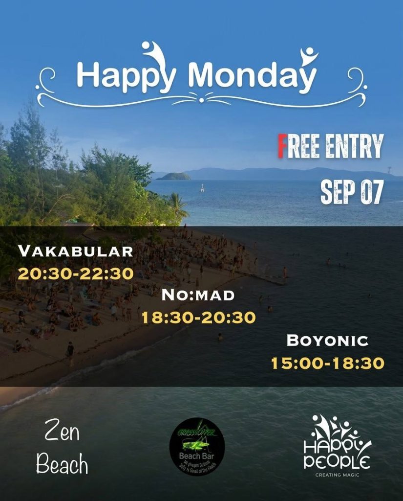 Happy Monday at Grasshopper Beach Bar