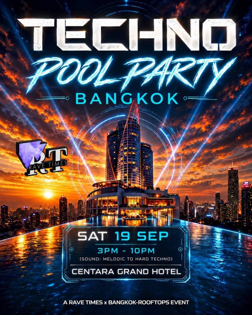 Techno Pool Party Bangkok at Centara Grand Hotel