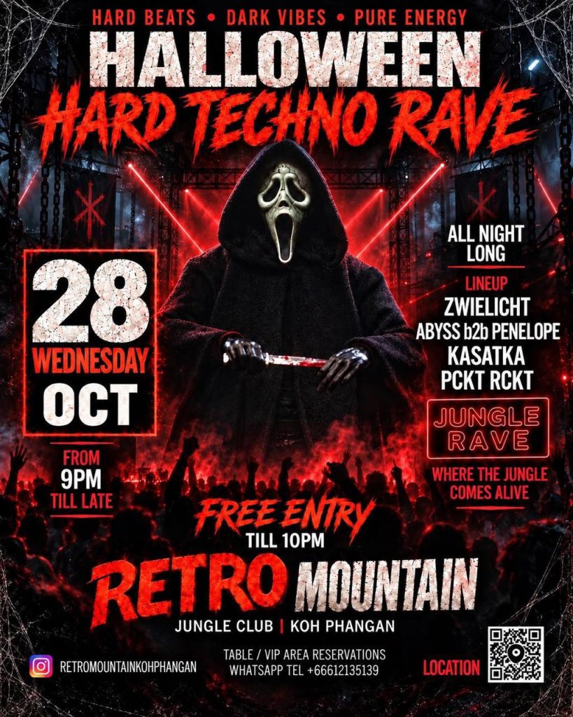 HALLOWEEN HARD TECHNO RAVE at Retro Mountain