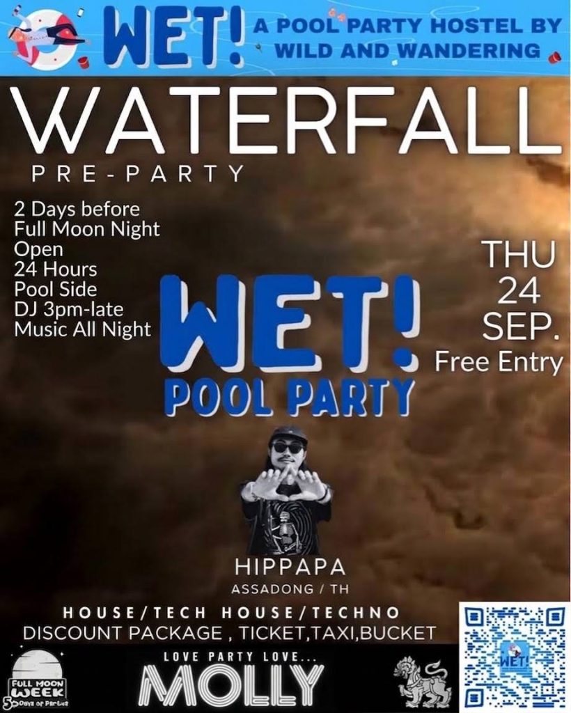 WATERFALL PRE-PARTY at WET! A Pool Party Hostel