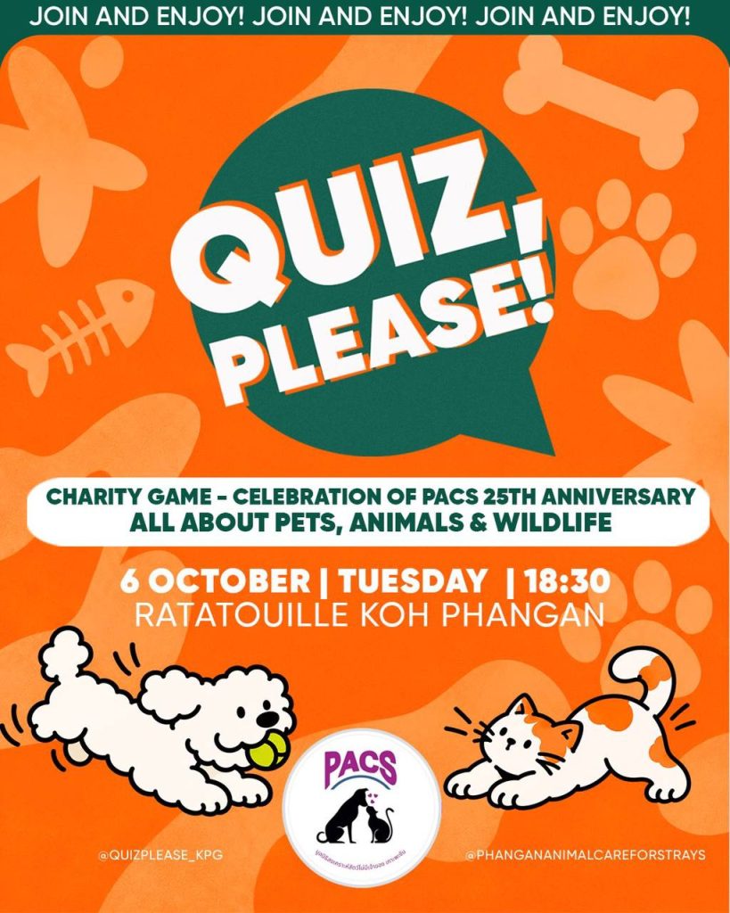 Quiz, Please! — Pets, Animals & Wildlife (Charity for PACS 25th Anniversary)