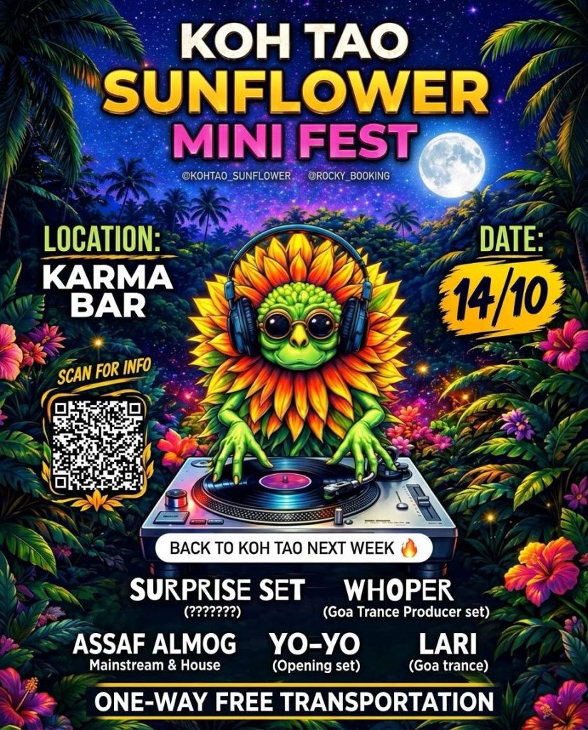 Koh Tao Sunflower Mini Fest