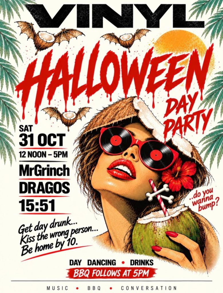 Vinyl Halloween Day Party