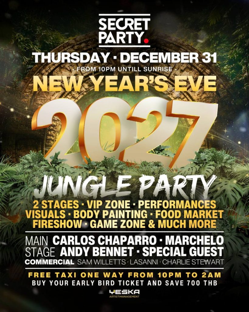 Secret Party – New Year’s Eve 2027 Jungle Party