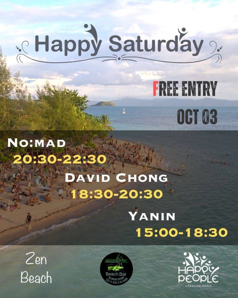 Happy Saturday at Grasshopper Beach Bar